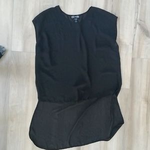 Black sheer tee